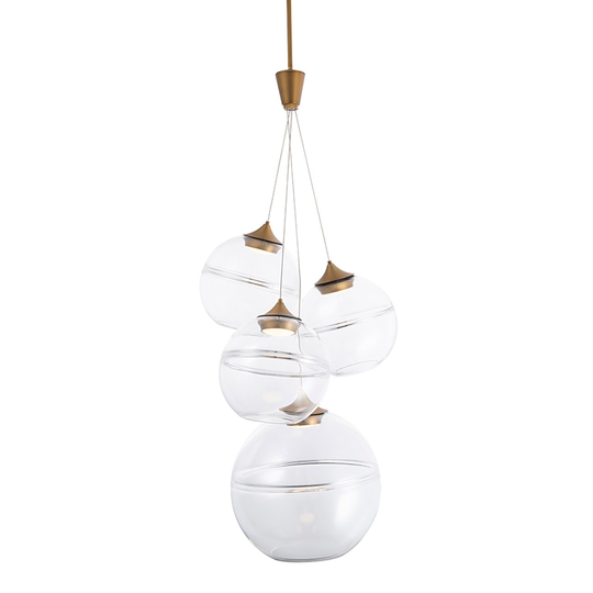 WAC Lighting Bistro 4 Light 19" Wide LED Multi Light Pendant