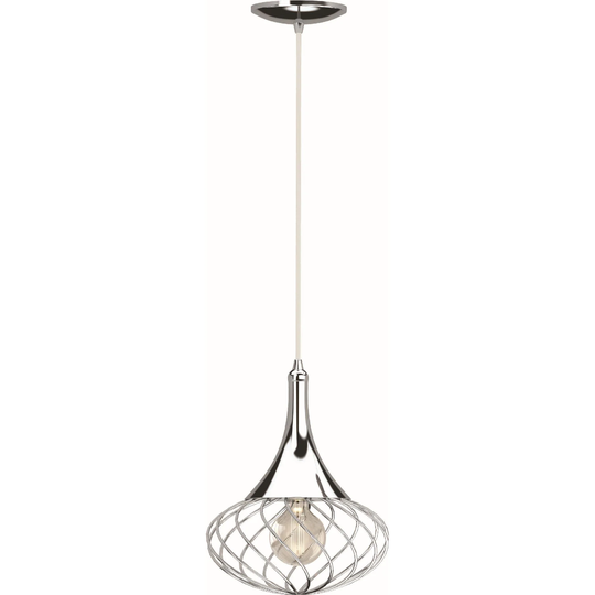 Volume Lighting 1-Light Indoor Chrome Hanging Mini Pendant