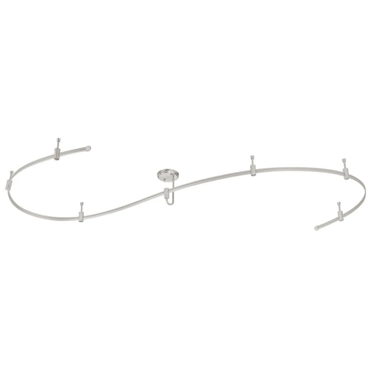 Vaxcel Lighting C0009 Milano Monorail Line Voltage Euro Rail Kit with - Satin Nickel