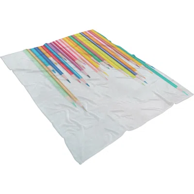 Games Colored Pencils 10 Throw Blanket