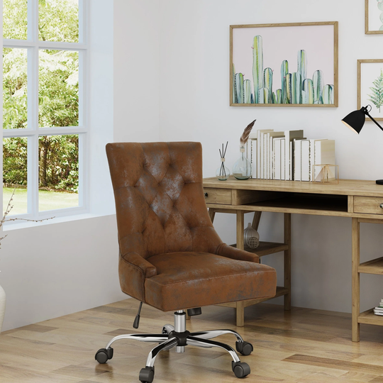 Americo Contemporary Tufted Office Chair by Christopher Knight Home - N/A