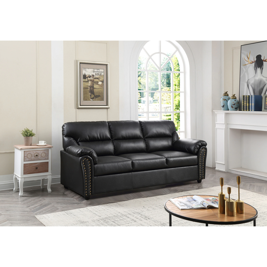 Olney Faux Leather Sofa