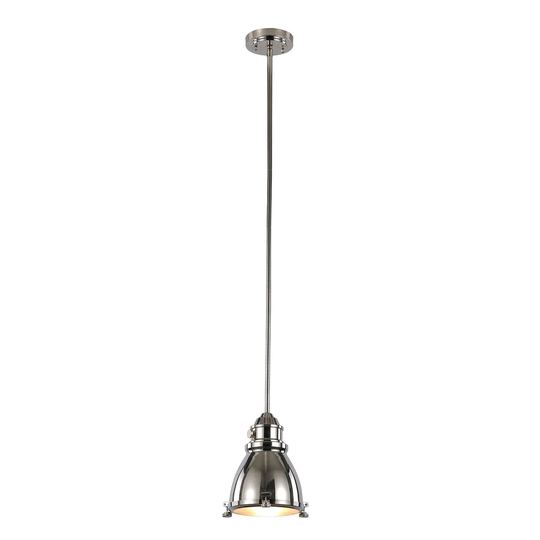 Giuseppe Imports PND1004 PN One Light Pendant Performance Polished N - Exact Size