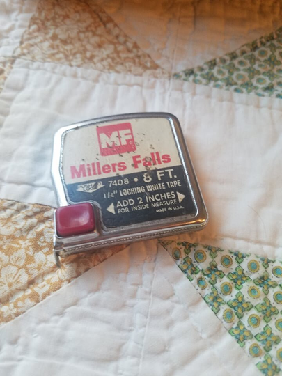 Vintage Millers Falls 8 Feet Retractable Tape Measure