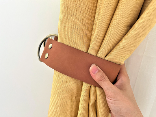Window Treatments // Minimalist Leather Curtain Tie-Back Housewarming Gift Ideas Tie Back 2021