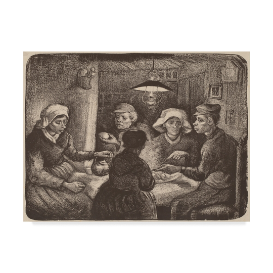 Vincent Van Gogh 'Potato Eaters' Canvas Art - Multi-color