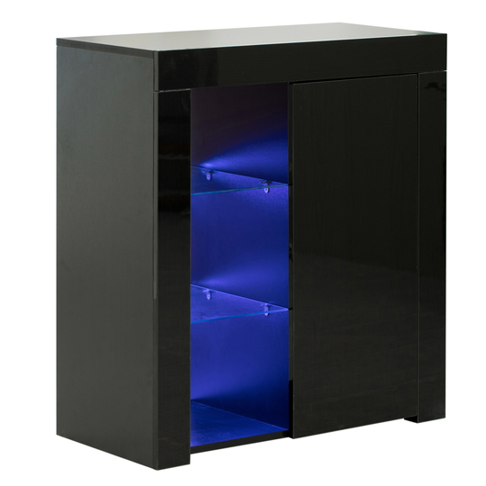 Office or Living Room Side Storage Cabinet With LED