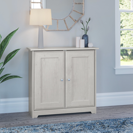 Bush Furniture Cabot Small Storage Cabinet with Doors - 31.38"L x 12.40"W x 29.96"H