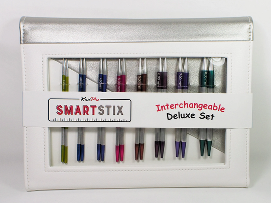 Knit Pro Smart Stix Deluxe Set - Interchangeable Knitting Needle Circular Needles Gift For Her