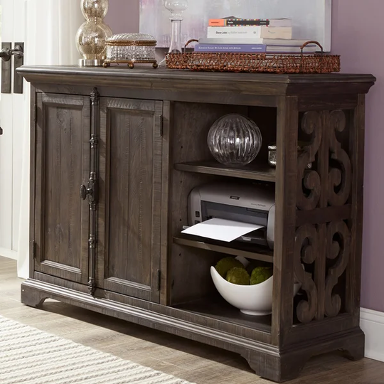 Bellamy Traditional Weathered Peppercorn Printer Stand