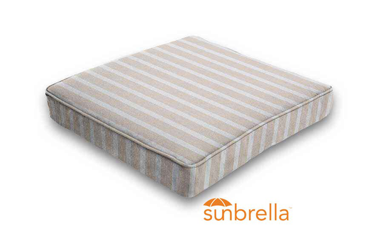 Sunbrella® Shore Linen | Sunbrella Fabric Outdoor Seat Pad Patio Chair Dining Cushions
