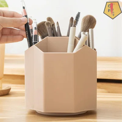 Rotating Desk Organizer, Desktop Organizer With Pencil Holders, Office Accessories Caddy, School Supplies Organizer For Pen, Colored Pencil, Art Brush