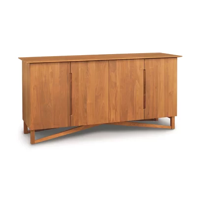 Exeter 70.5'' Wide 4 Drawer Walnut Solid Wood Sideboard