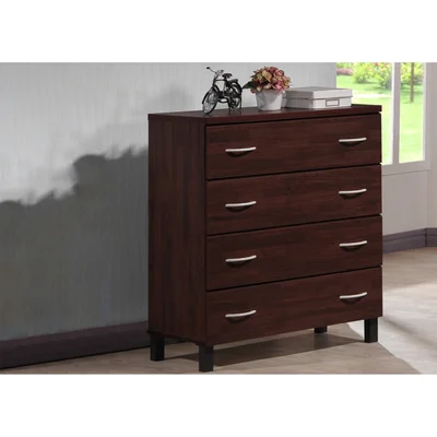 Kashonna Modern And Contemporary Oak Brown Finish Wood 4-Drawer Storage Chest