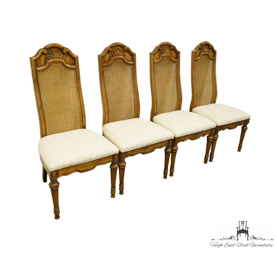 Set Of 4 Thomasville Furniture Monteverdi Collection Italian Neoclassical Tuscan Style Dining Side Chairs 760