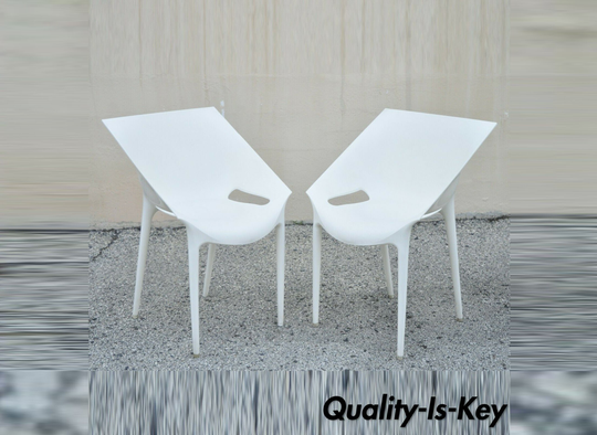 Dr. Yes Chair White Philippe Starck Kartell Eugeni Quitllet - A Pair