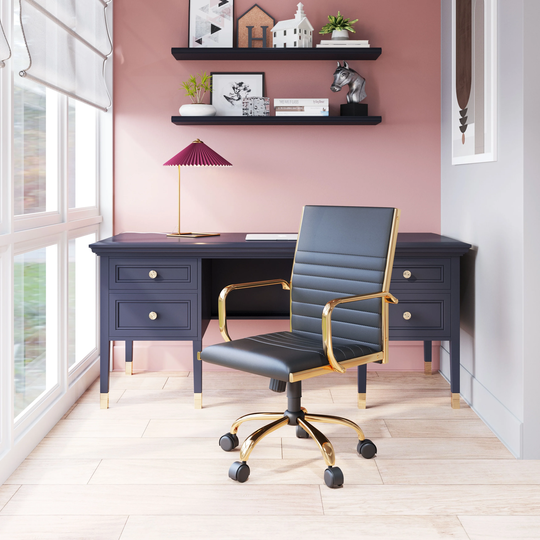 Charismatic Office Chair Black & Gold