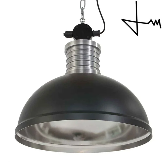 Metal Industrial Open Bottom Hanging Pendant Ceiling Light