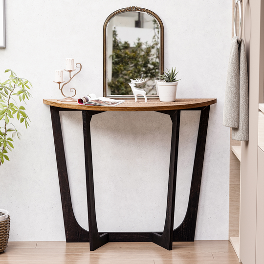 COZAYH Rustic Farmhouse End Table, French Country Accent Coffee Table for Family, Small Spaces