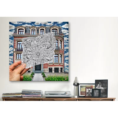 'Pencil with Camera 71 - Creative Office' by Ben Heine Graphic Art on Wrapped Canvas