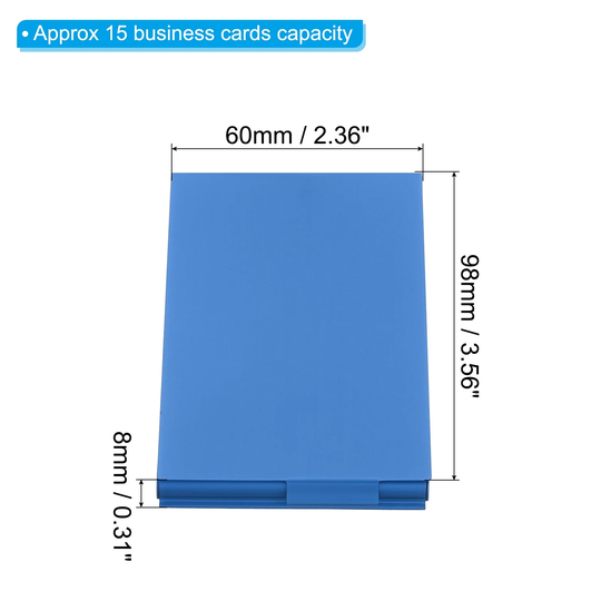 Metal Business Card Holder, Aluminum Professional Pocket Card Case