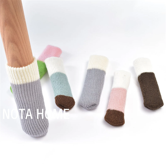 Chair Leg Socks 16Pc/24Pc/32Pc Set, Handmade Knitting Cover For Chair/Table Leg/Door Handle, Non-Slip Leg/Feet Sock Covers