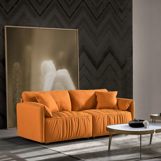 Modern Fabric Sofa Upholstered Couch Loveseat for Living Room and Bedroom