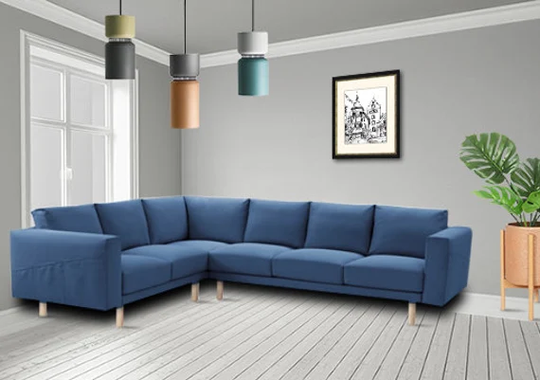 Sofa Cover For Ikea Norsborg 3+2 /3+3 Seat Sofa With Corner, Ikea Chaise Longue, Ikea Slipcover, Norsborg Sectional Cover, Custom Made Cover