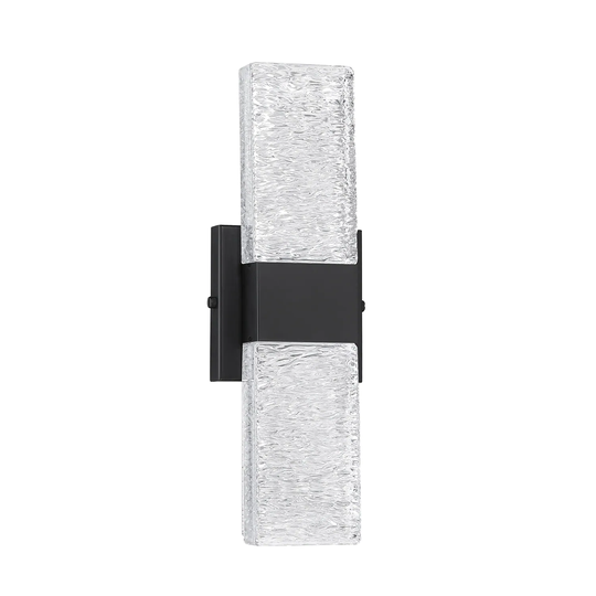 Glacier 2-Light-LED Vanity Light with Glass Shade