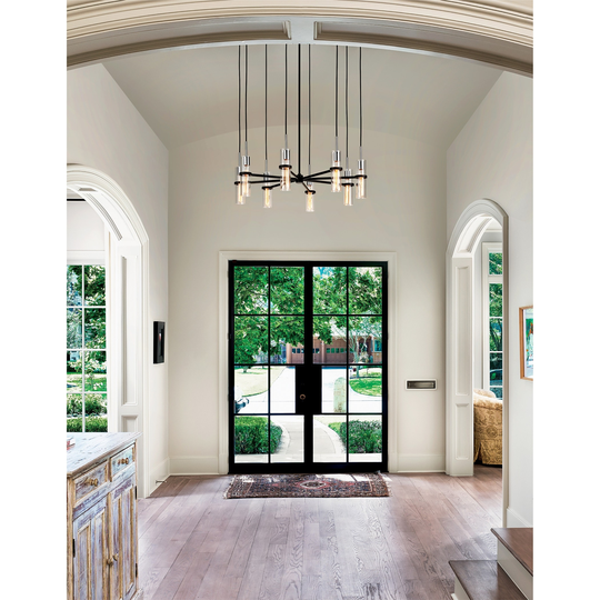 Xavier 8-light Vintage Iron Pendant