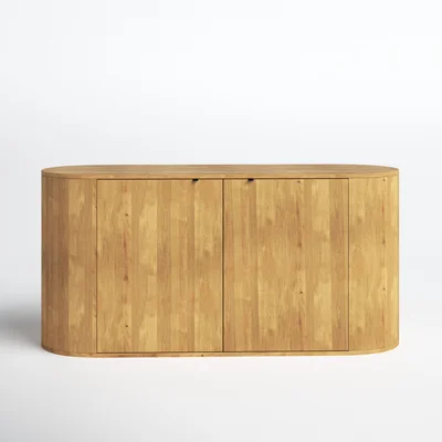 Element 66" Wide Oak Wood Sideboard