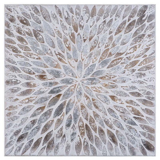 Yosemite Home Decor 'Magnetic Petals' Original Hand-painted Wall Art - Multi-Color