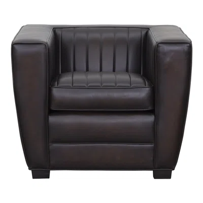 Aero 35.5" W Full Grain Genuine Leather Lounge Chair