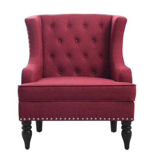 Madison Park Jewel Tufted Wingback Upholstered Club Chair