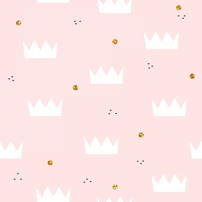 Lasley Princess Tiara 10' L x 24" W Peel and Stick Wallpaper Roll