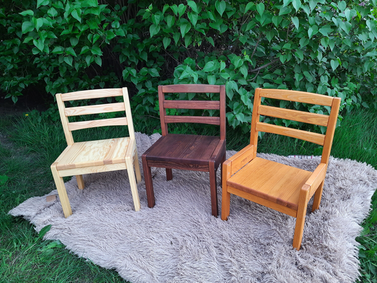 Child Chair Wood Abjustable Height From Kids 1, 5 - 7 Years Wooden Toddler Montessori Furniture Playroom Nursery