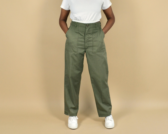 Green Army Size 34 Vintage Military Pants