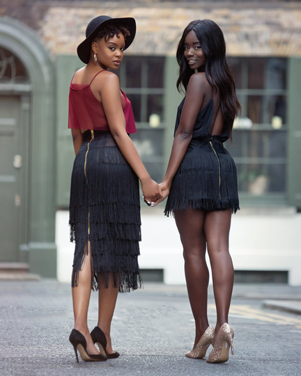 Long Fringed Skirt, Pencil Skirt