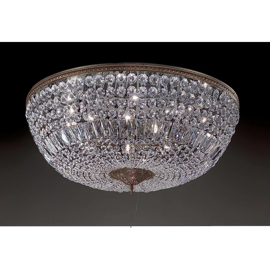 Classic Lighting 52030-RB 12" Crystal Flushmount from the Crystal - Italian