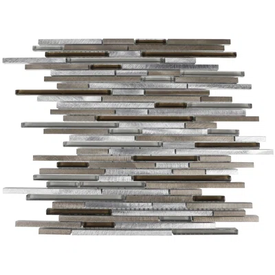 Berdina Random Sized Glass Linear Mosaic Wall Tile