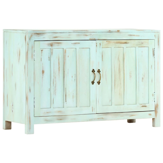 Sideboard Light Blue W/ door & shelf Solid Mango Wood