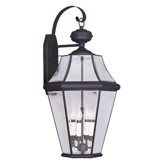 Giuseppe Lighting Four Light Outdoor Wall Lantern Georgetown Bronze - Exact Size