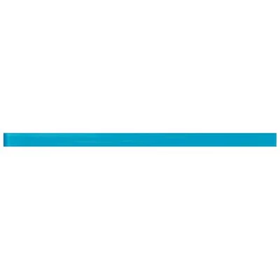 12" x 0.6" Polished Glass Pencil Liner / Flat Tile Trim in Blue