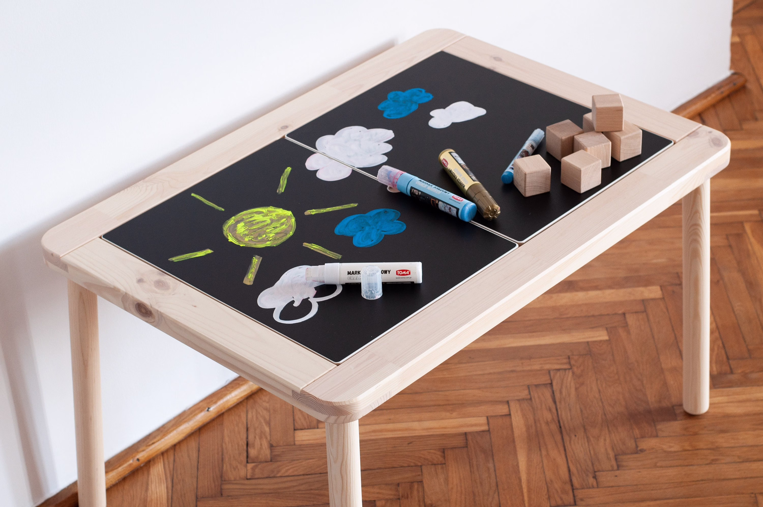 Chalkboard Decal For Ikea Flisat Table, Chalkboard Sticker, Hack, Makeover, Table