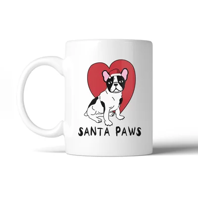 Rashid Santa Paws French Bulldog Coffee Mug