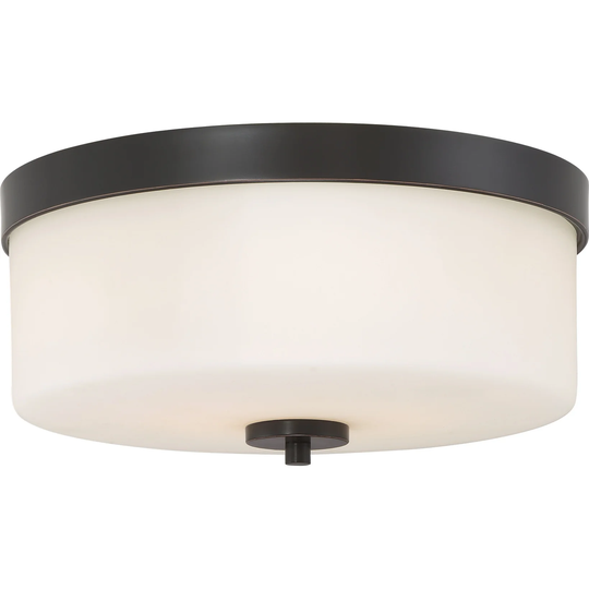 Nuvo Denver 2 Light Flush Mount - Mahogany Bronze