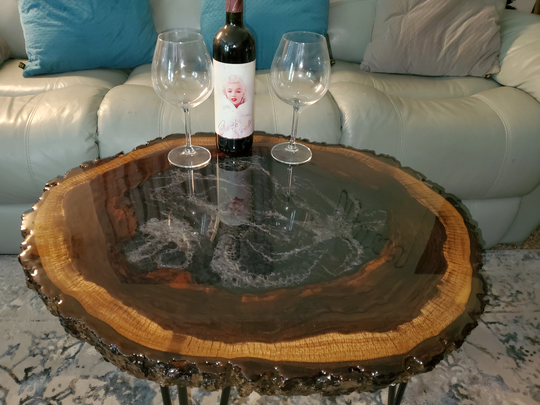Black Walnut Epoxy Coffee Table