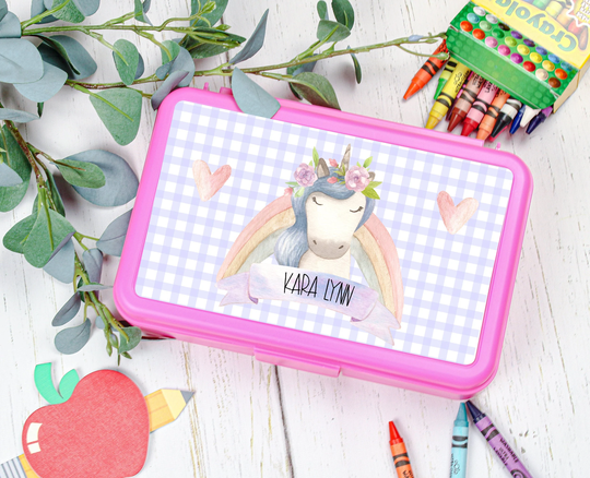 Unicorn Personalized Pencil Box | School Supplies Back To Kids