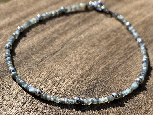 Rare, Delicate 2mm, Alexandrite Healing Stone Bracelet With Positive Energy