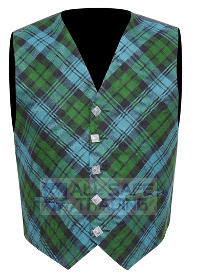 Clearance Sale Scottish/Irish Formal Cross Pattern Campbell Ancient Tartan Waistcoat/Vest, Scottish Waistcoat, Kilt Vest, Celtic, Highland